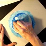 How to use oil pastels with water