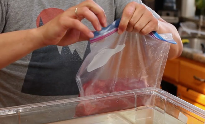 How to vacuum seal a bag without a vacuum