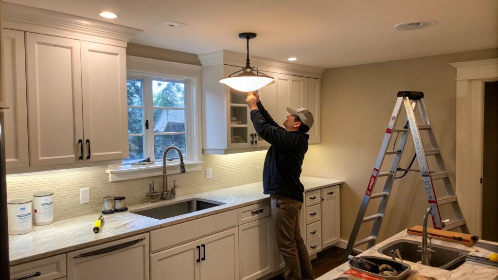 How to Install a Light Over the Kitchen Sink