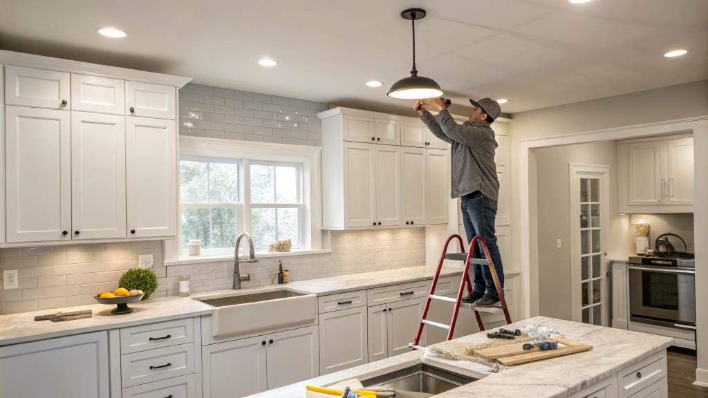 How to Install a Light Over the Kitchen Sink