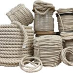 twisted triple-strand cotton rope showcasing natural fibers and sturdy weave for everyday tasks
