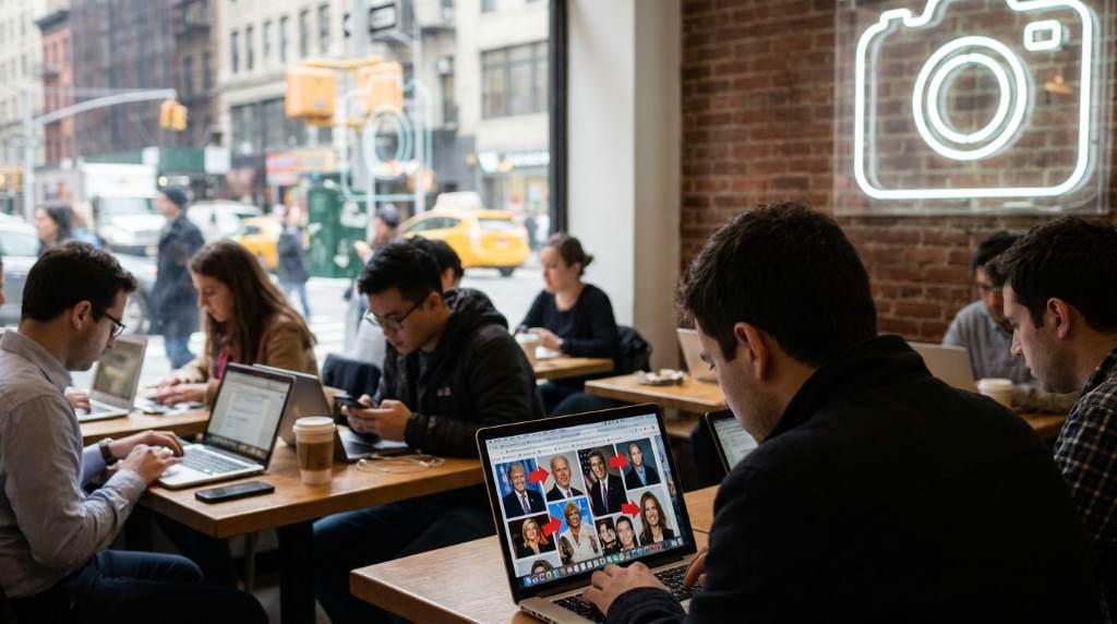 Fans discussing viral celebrity gossip online in NYC