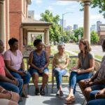 Community volunteers working together in a Denver neighborhood project